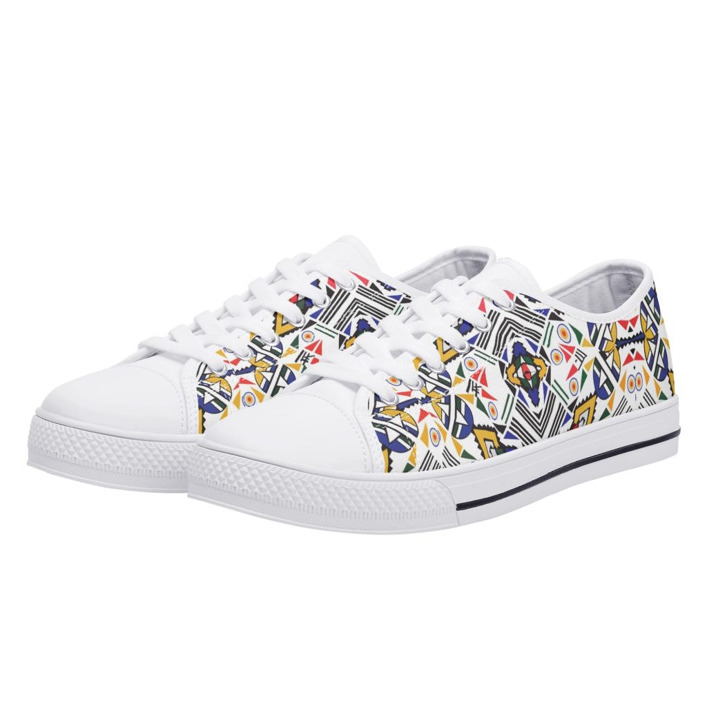 Moetlo Ndebele Heritage low-top sneakers - front view