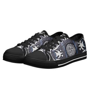 Moetlo men's low-top canvas shoes with customised tongue — view 1 of 23