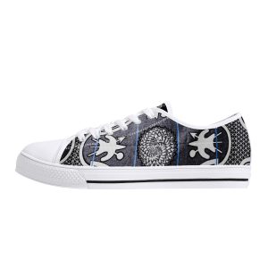 Moetlo men's low-top canvas shoes with customised tongue — view 16 of 23