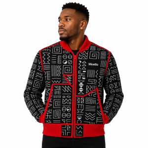 Tribal Print Bomber Jacket