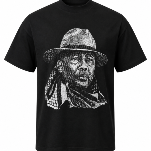 Moetlo King Letsie III Heritage T-Shirt - monochrome portrait tee, view 1
