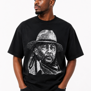 Moetlo King Letsie III Heritage T-Shirt - monochrome portrait tee, view 2